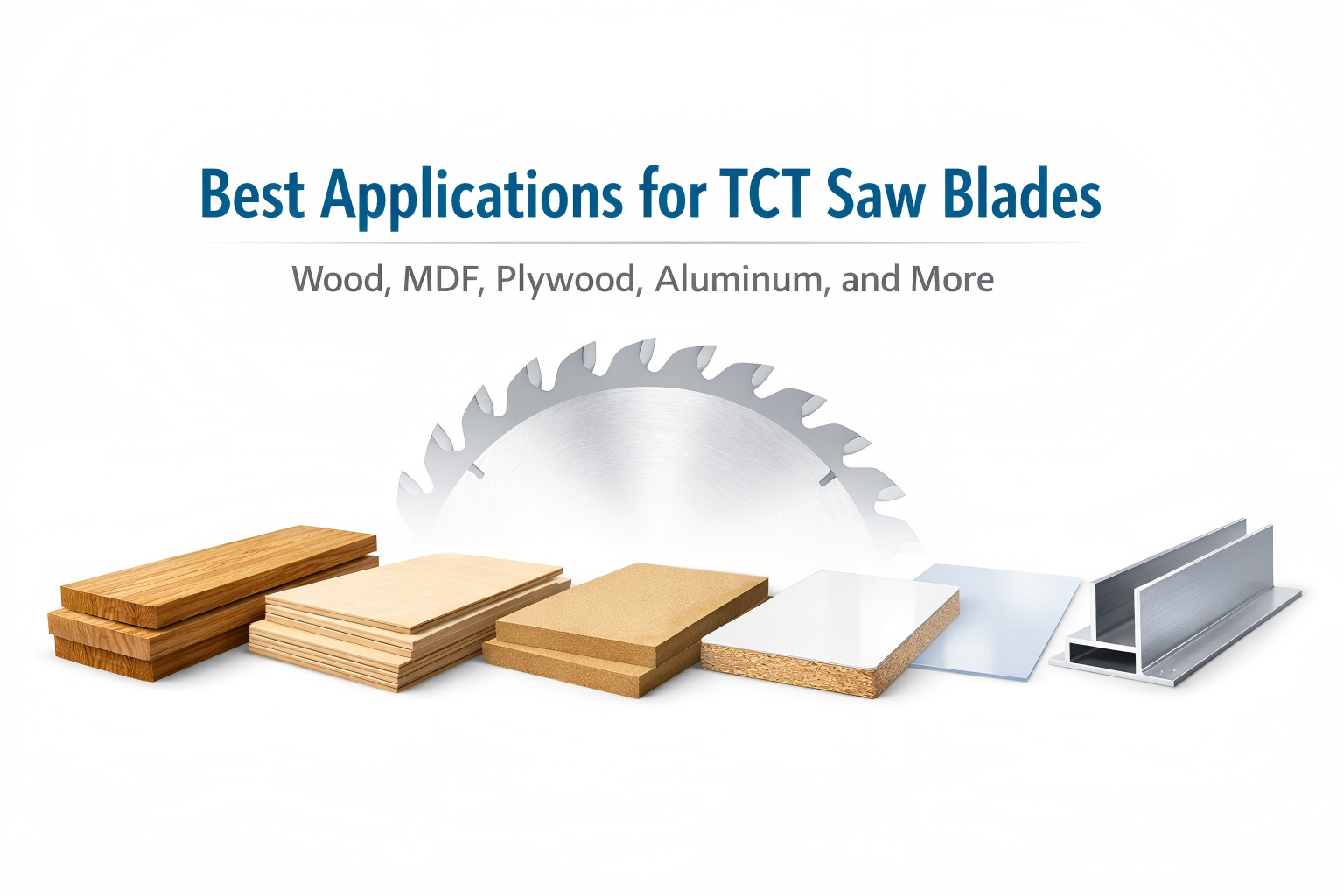 Meilleures applications pour les lames de scie TCT