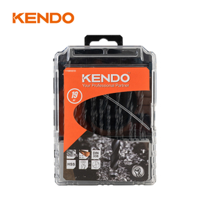 Foret hélicoïdal HSS, 19 pièces, finition forgée et noire