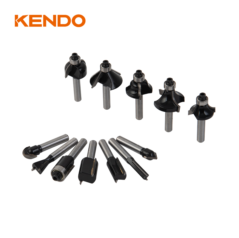 Jeu d'embouts de toupie mixtes 12 pièces