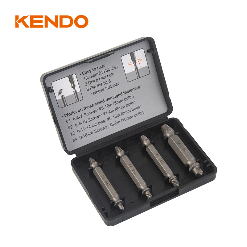 Ensemble d'extracteurs de vis 4 pièces