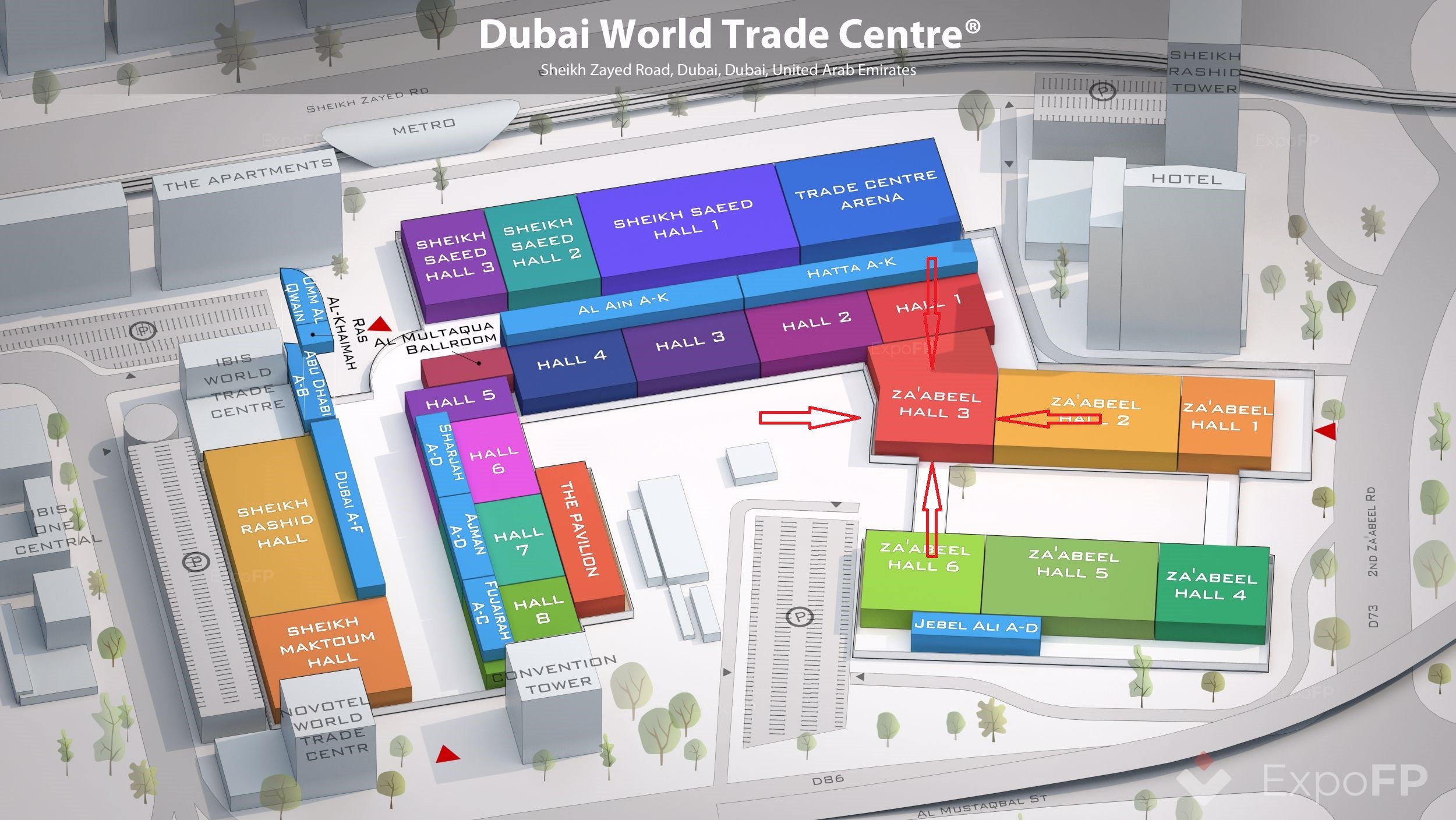 迪拜展会平面图2