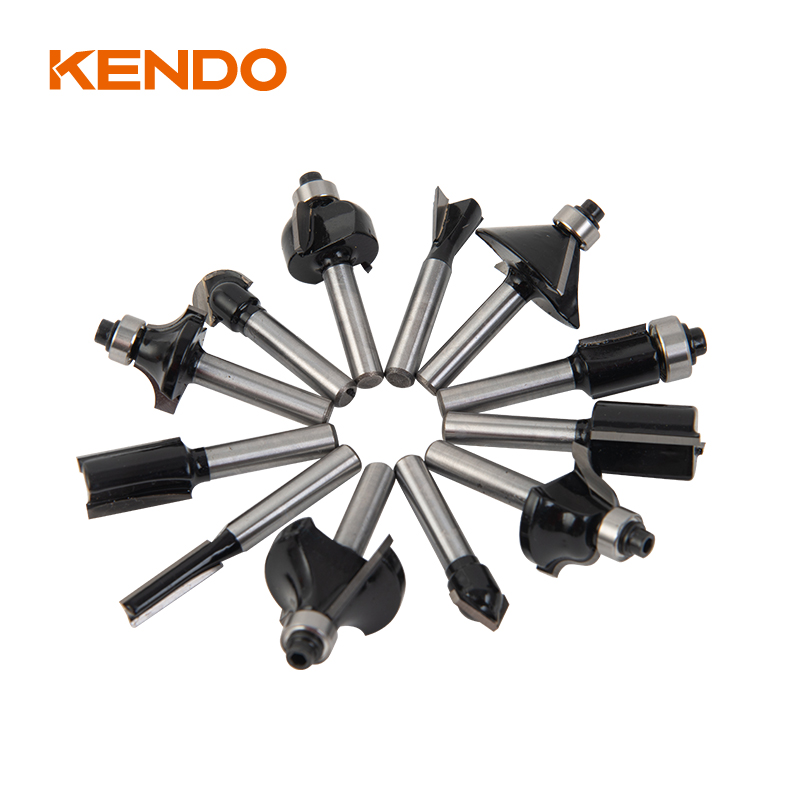 Jeu d'embouts de toupie mixtes 12 pièces