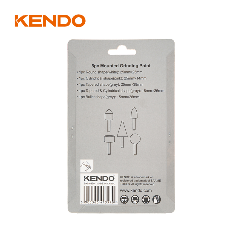 Ensemble de 5 pointes de meulage montées