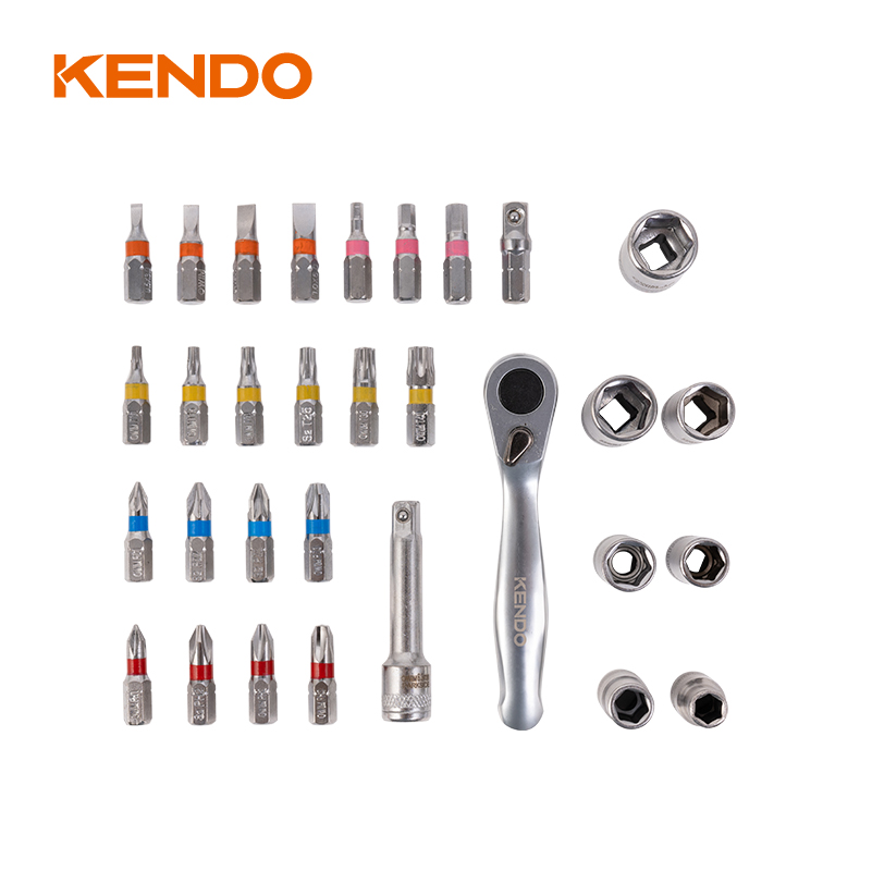 Ensemble de bits à clé à cliquet 31pc