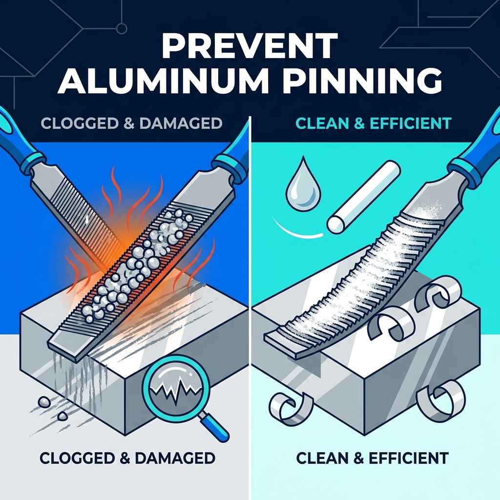 Pourquoi une lime métallique se bouche-t-elle sur l'aluminium ? Comment éviter l'épinglage