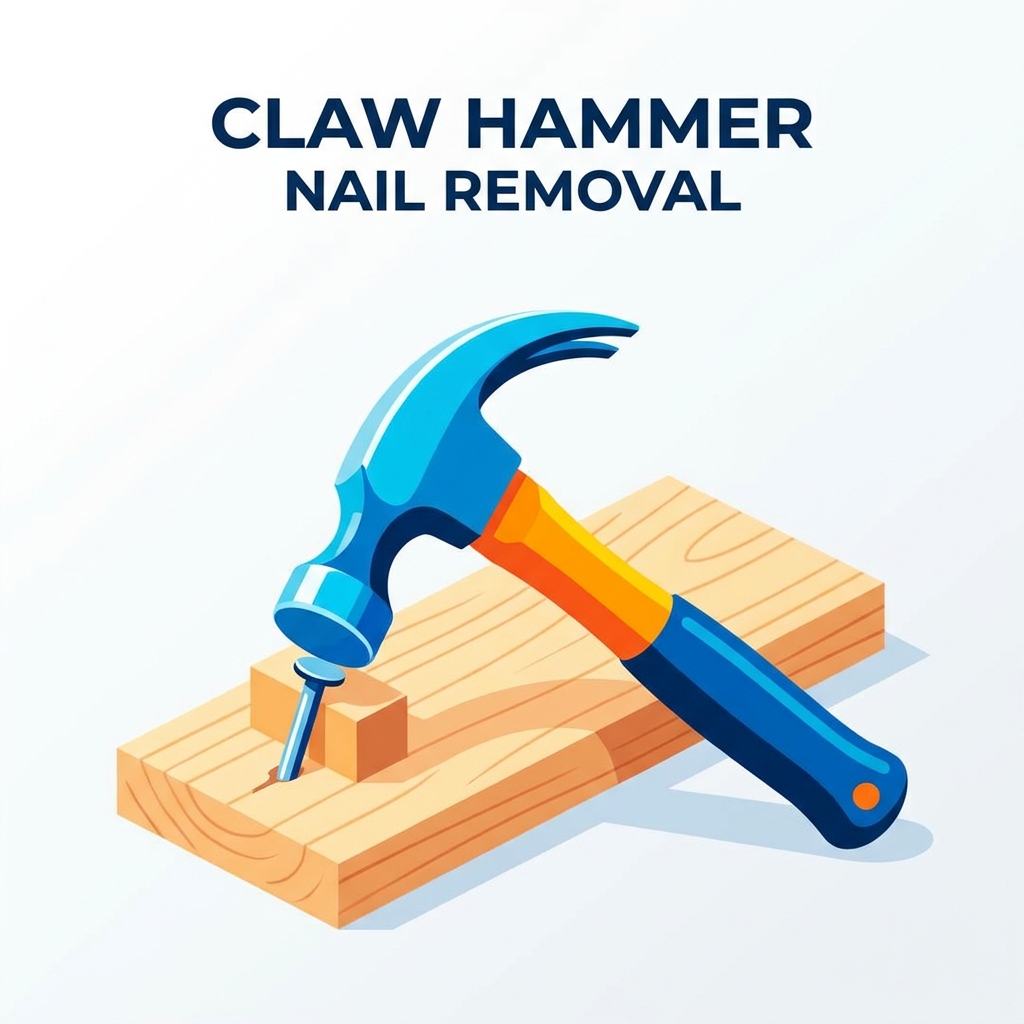 Comment enlever les clous avec un marteau à panne fendue sans endommager le bois